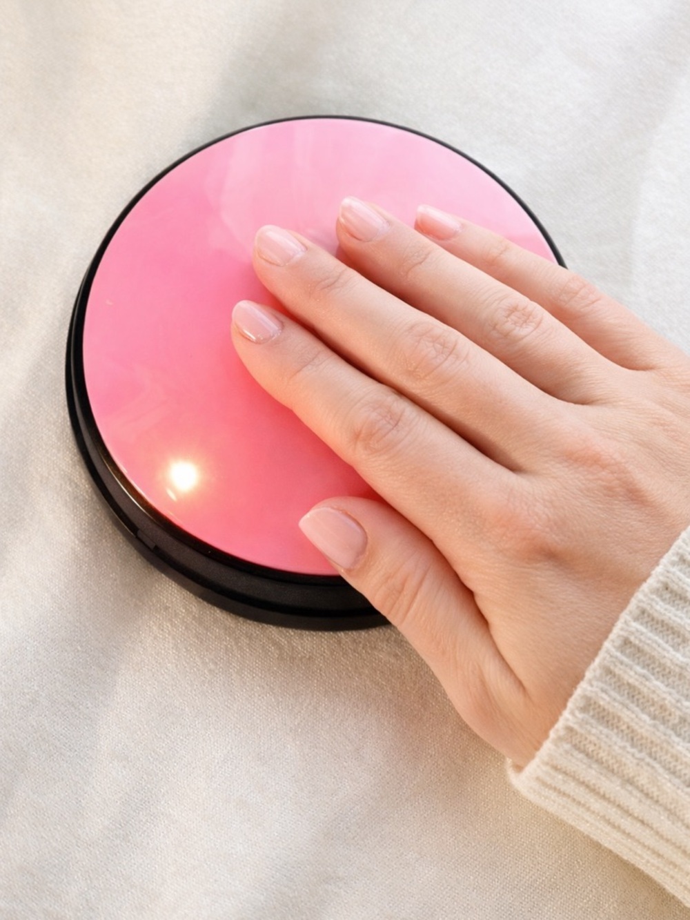 Recordable Talking Buzzer for Live Shows and or Family Games in Pastel Pink